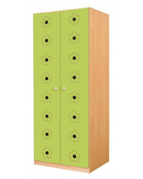 Ajtó 6 - MDF - virágok - zöld