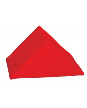 Rövid háromszög piros