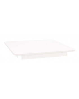 Asztallap 18 mm, FEHÉR - négyzet 80x80 cm - fehér
