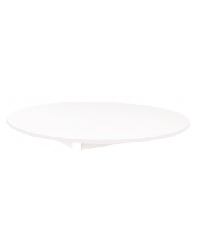 Asztallap 18 mm, FEHÉR - kör 125 cm - fehér