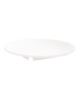 Asztallap 18 mm, FEHÉR - kör 90 cm, fehér