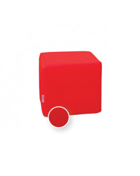 KOCKA Puff - piros 30 cm