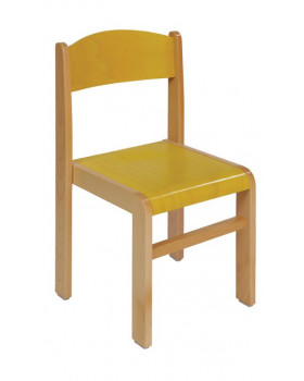 Bükkfa szék - ülésmagasság 26 cm - sárga