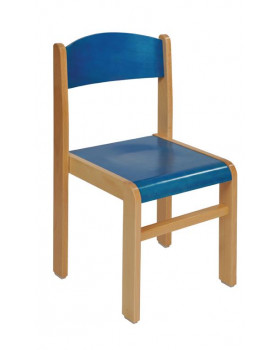 Bükkfa szék - ülésmagasság 26 cm - kék