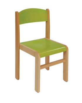 Bükkfa szék - ülésmagasság 26 cm - zöld