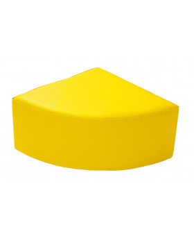 Negyedkör ülőke - sárga 30cm