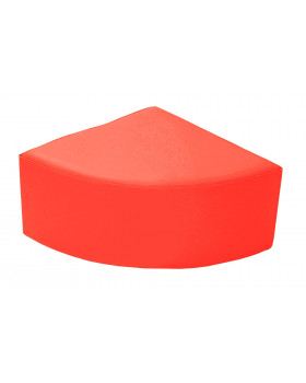 Negyedkör ülőke - piros 30cm