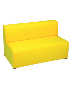Színes ülőke - Háromszemélyes sárga, 31 cm