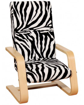 Exkluzív állatmintás fotel - zebra
