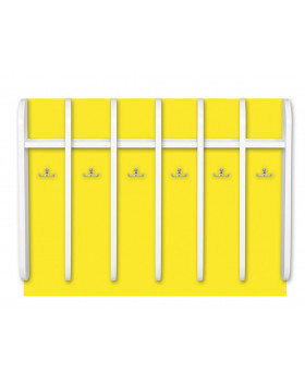 Törölköző és pohártartó - 6 személyes sárga