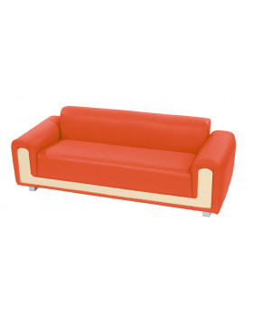 „Mosoly“ hármas kanapé piros