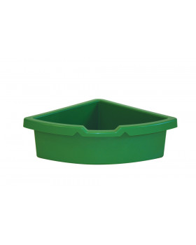 Sarok műanyag tároló - zöld