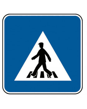 Mellény közlekedési táblával - Gyalogátkelőhely