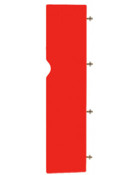 Ajtó 4-blokk jobb DP6 - piros - minta nélkül