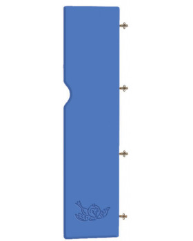 Ajtó 4-blokk jobb DP6 - kék - madárka