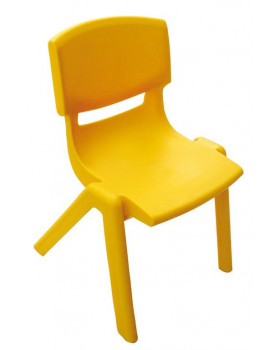 Műanyag szék - magasság 26 cm, sárga