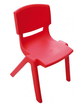Műanyag szék - magasság 38cm, piros