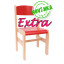 Fa székek Extra - további rögzítéssel - 30 cm