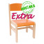 Fa székek Extra - további rögzítéssel  - 34 cm