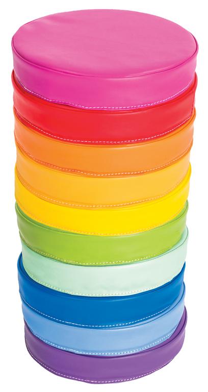 Szivárványos párnák - Kör, 10db